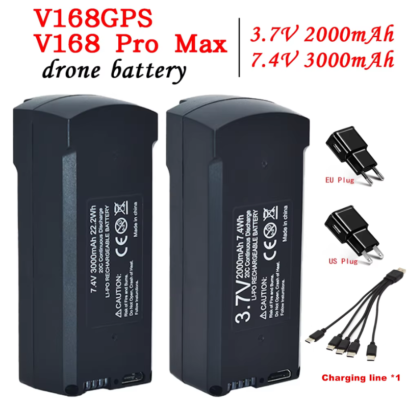 Drone Mapping - GPS V198 7.4V 3000mAh 배터리 RC