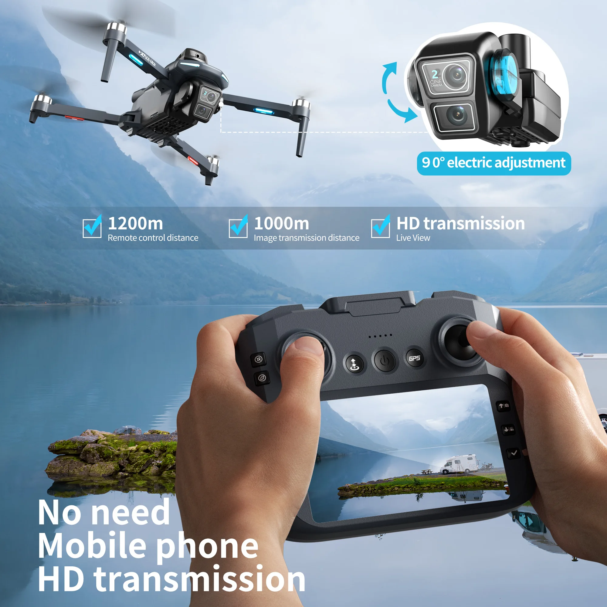 오리지널 XT606 드론 전문가용 8K HD 카메라 5 - Drone Mapping 리뷰 및 가격