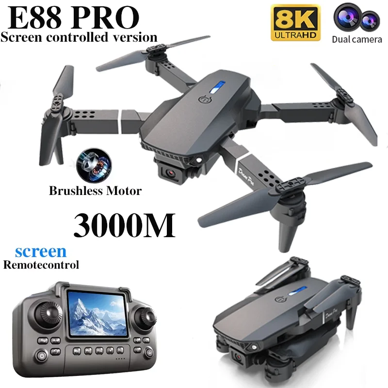 전문가용 E88 PRO 드론, 화면 탑재 8K HD 카 - Drone Surveying 리뷰 및 가격